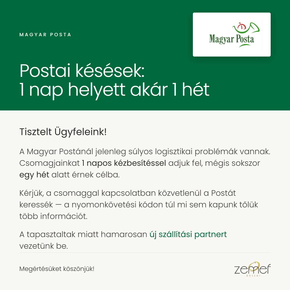 zemef posta tajekoztato