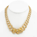 14K Női arany bogyós nyakék