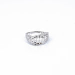 14K Női fehérarany fantázia gyűrű