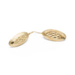 14K Női arany fantázia elől kapcsos fülbevaló