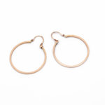 14K Női arany karika hátul kapcsos fülbevaló