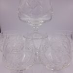 kristály brandys pohár
