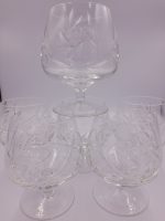 kristály brandys pohár