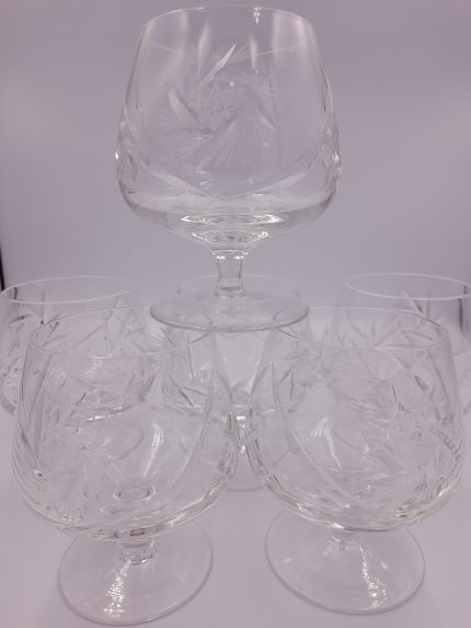 kristály brandys pohár