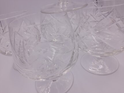 kristály brandys pohár