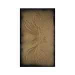 női ezüst sziluett fali dekoráció (másolat)