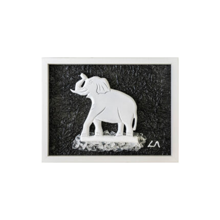 fehér arany szerencsehozó elefánt fali dekoráció (másolat)