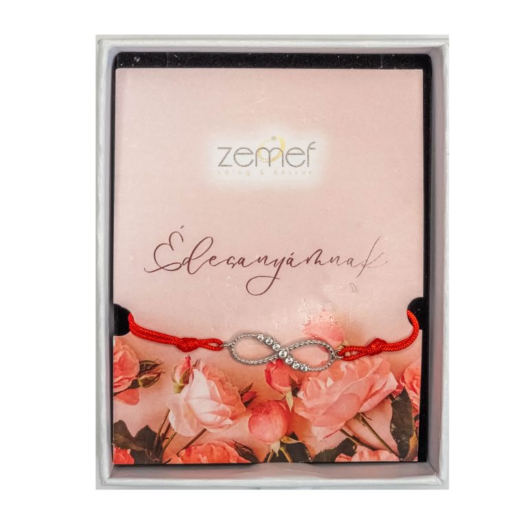 anyák napi női ezüst szivecskés óra kísérő piros (másolat)