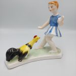 bodrogkeresztúri kerámia kislány kakassal