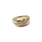 14k női arany végtelen jel fehér köves gyűrű (másolat)