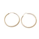 14k női arany piros köves beakasztós fülbevaló (másolat)