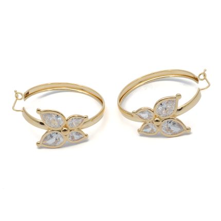 14k női arany csavart villás fülbevaló (másolat)