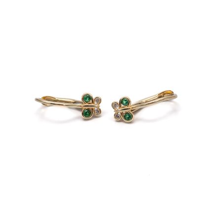 14k női arany patent záras fülbevaló (másolat)