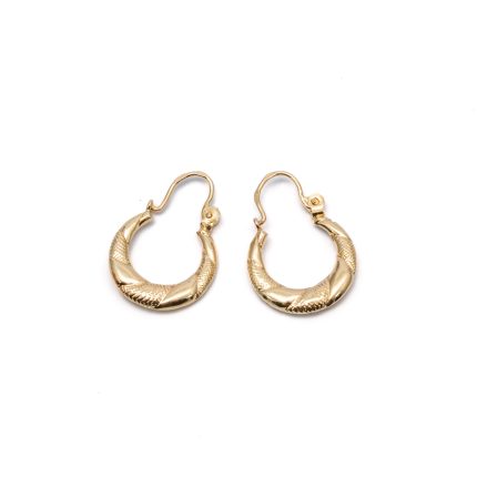 14k női arany fantázia elől kapcsos fülbevaló (másolat)