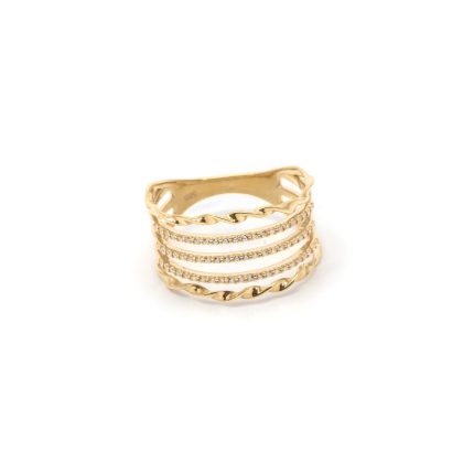 14k női arany kővel díszített gyűrű (másolat)