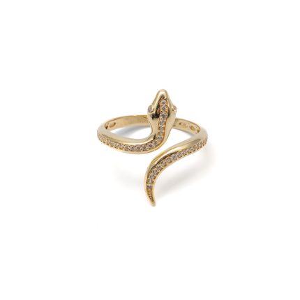 14k női arany fehér köves gyűrű (másolat)