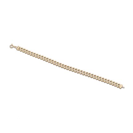 14k női arany fehérarany különleges karlánc (másolat)