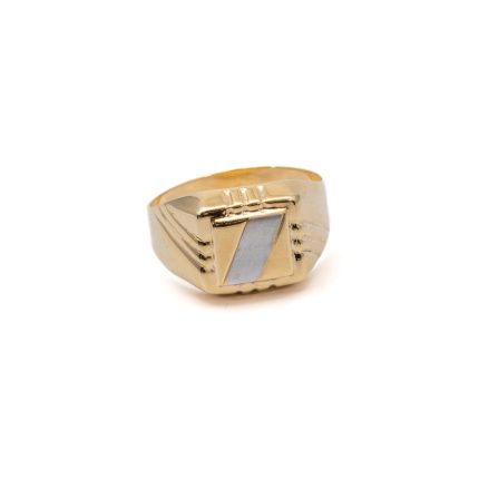 14k női arany háromszínű gyűrű (másolat)