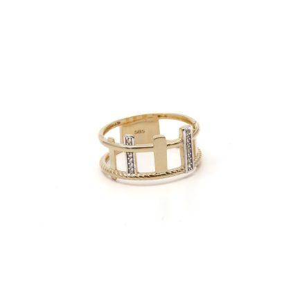 14k női arany mintás gyűrű (másolat)