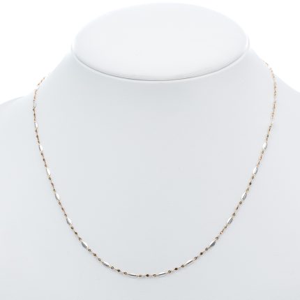 14k női arany fehérarany nyaklánc (másolat)