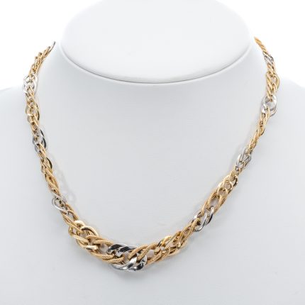 14k női arany fehérarany nyaklánc (másolat)