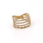 14k női arany köves gyűrű (másolat)