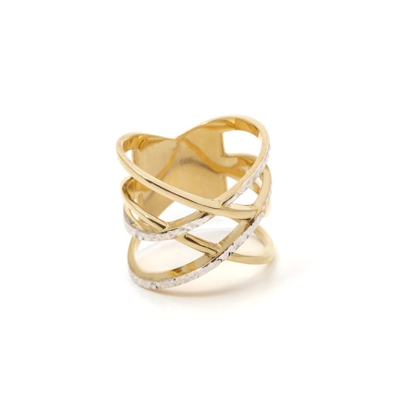 14k női fehérarany arany gyűrű (másolat)