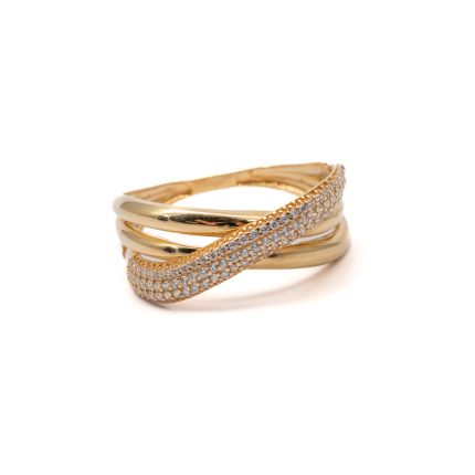 14k női köves arany gyűrű (másolat)