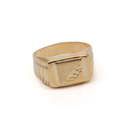14k férfi arany pecsétgyűrű (másolat)