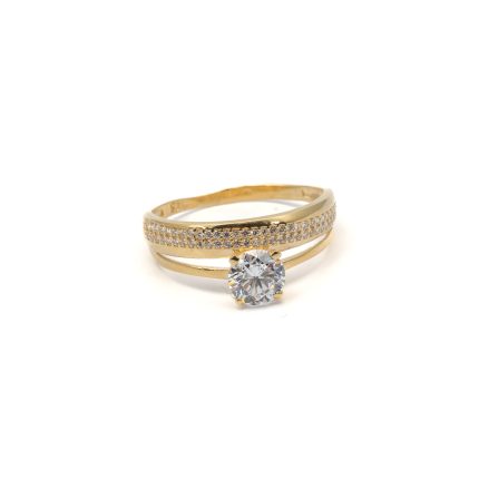 14k női köves arany gyűrű (másolat)