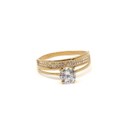 14k női köves arany gyűrű (másolat)