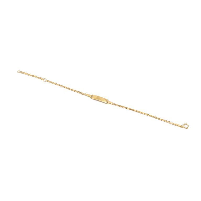 14k gyerek arany gravírozható karlánc (másolat)