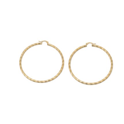 14k női arany csavart karika beakasztós fülbevaló (másolat)