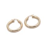 14k női arany kerek villás kapcsos fülbevaló (másolat)