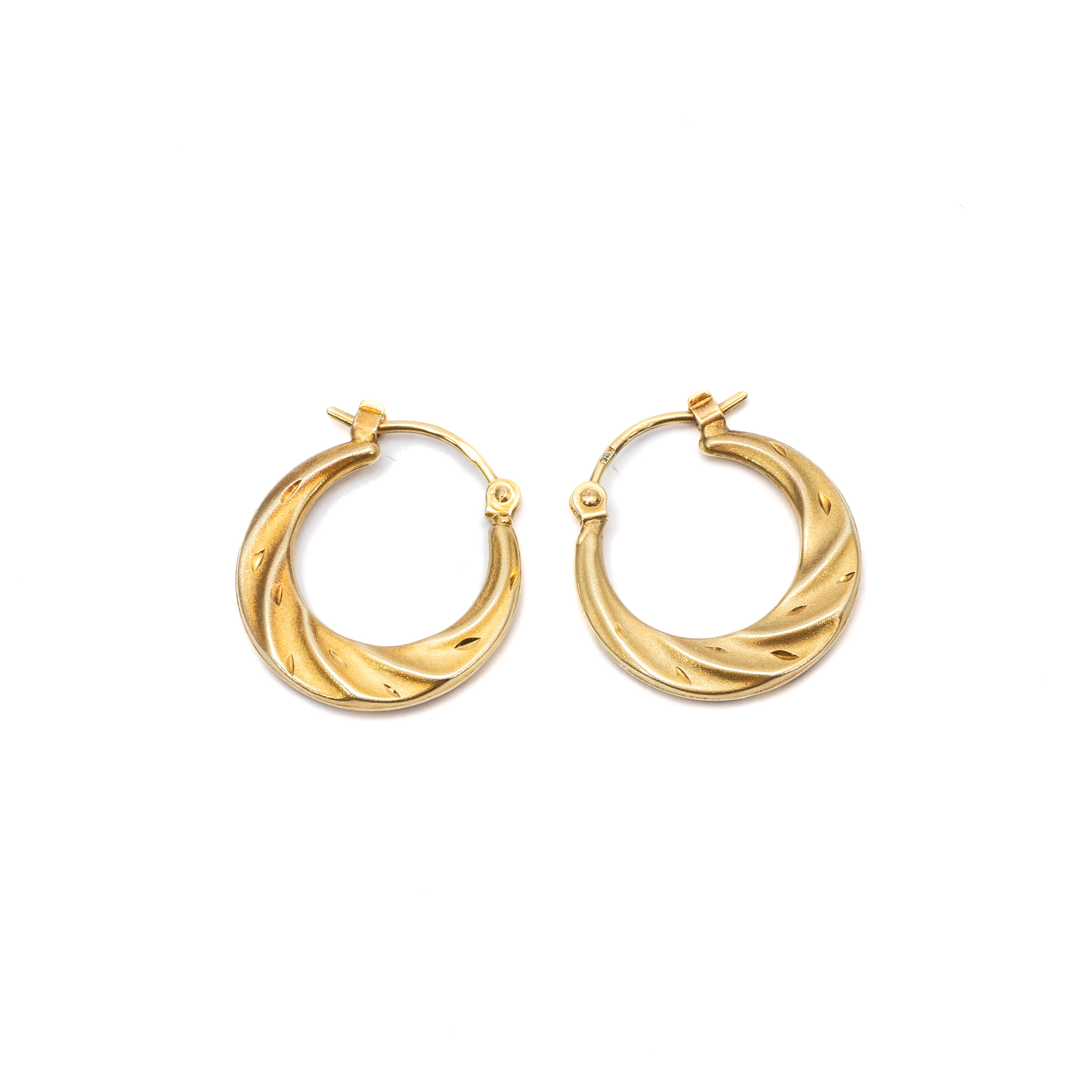 14k női arany kerek villás kapcsos fülbevaló (másolat) 14k női arany kerek villás kapcsos fülbevaló (másolat)