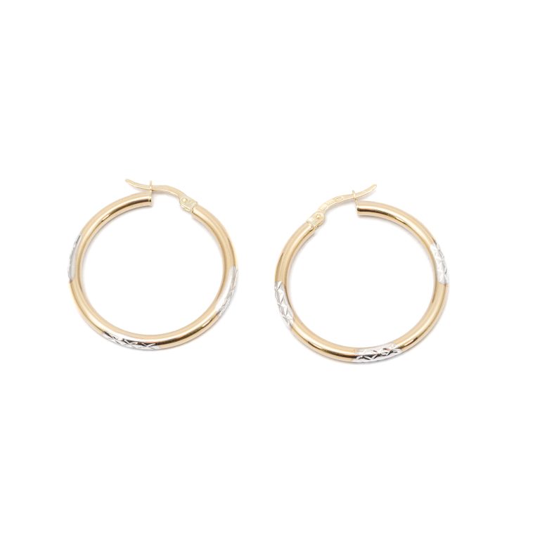 14k női arany lóhere villás fülbevaló (másolat)