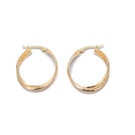 14k női arany háromszög köves patent záras fülbevaló (másolat)