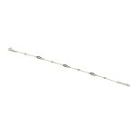 14k női arany lóhere köves karkötő (másolat)