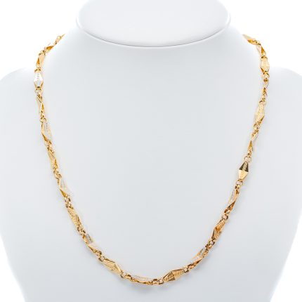 14k férfi arany mintás nyaklánc (másolat)