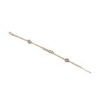 14k női arany ovális szemes karlánc (másolat)