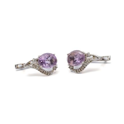 14k női arany cirkónia köves francia kapcsos fülbevaló (másolat)