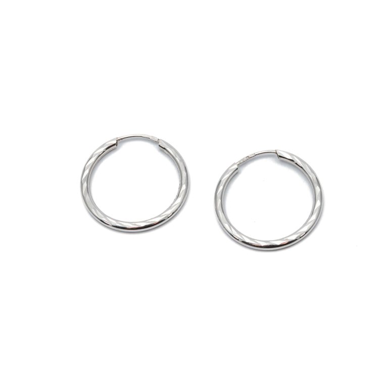 14k női arany csavart karika villás fülbevaló (másolat)