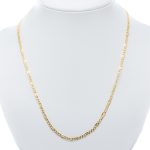 14k férfi arany figaro nyaklánc (másolat)