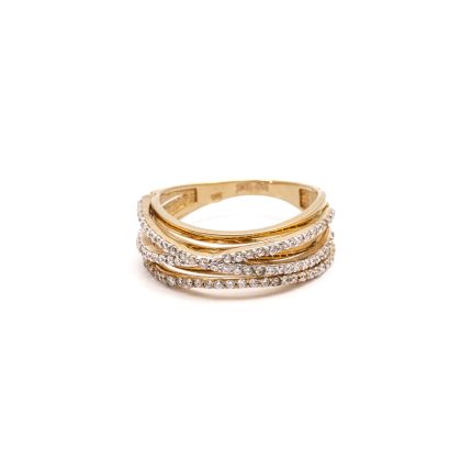 14k női arany gyűrű cirkónia kővel (másolat)