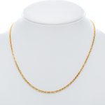 14k női arany kerekített velencei kocka nyaklánc (másolat)