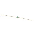 14k női arany virág mintkarkötő