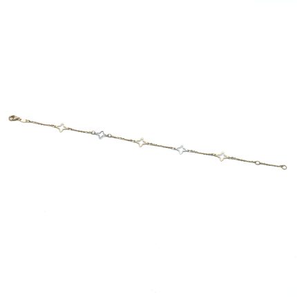 14k női arany karlánc virág mintával (másolat)