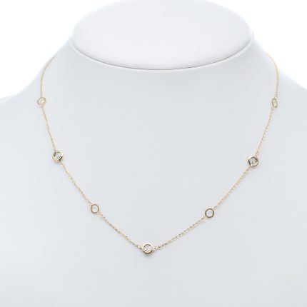 14k női arany bicolor fantázia nyaklánc (másolat)