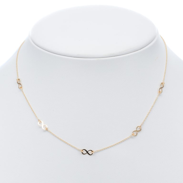 14k női arany bogyós anker nyaklánc (másolat)