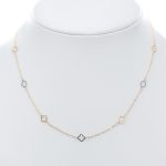 14k női arany anker nyaklánc szív mintákkal (másolat)